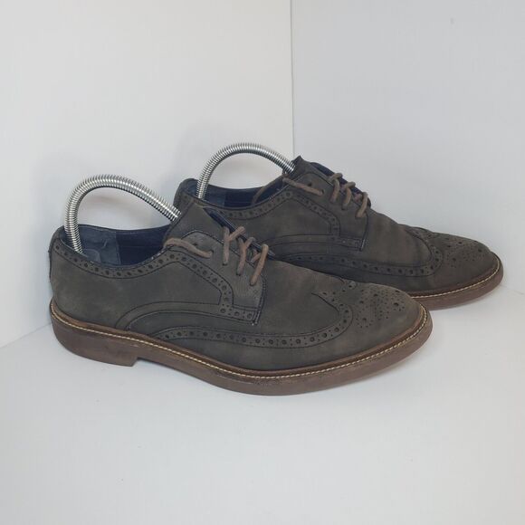 Cole Haan C26138 Dark Gray Leather Wingtip Lace-Up Oxford Shoes Men\'s US 9.5M main image 2